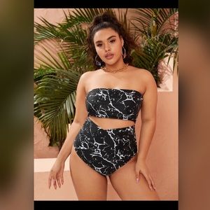 SHEIN marble bikini 2x